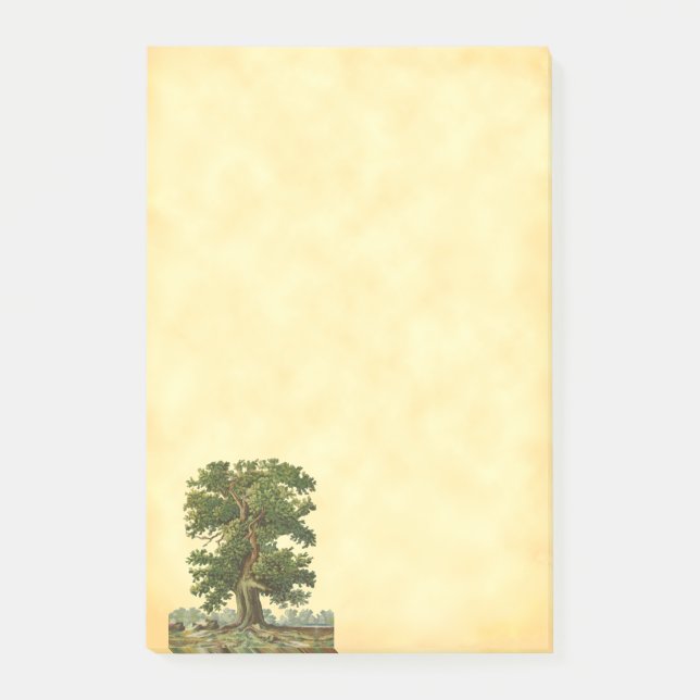 Vintage Oak Tree Post it Post-it Notes (Front)