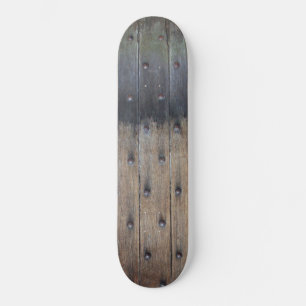 Vintage Oak Wood Door Skateboard Deck