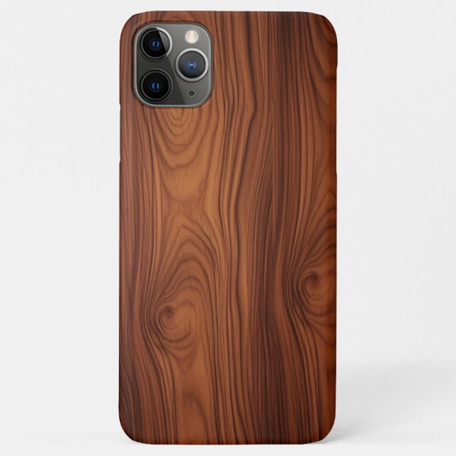 Vintage Oak Wood Grain iPhone Case (Back)