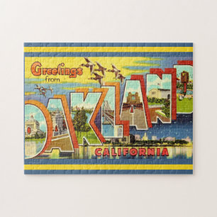 Vintage Oakland California 11x14 Jigsaw Puzzle