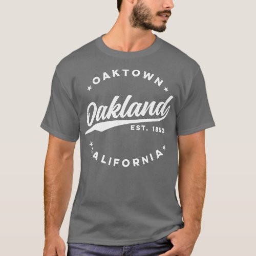 Vintage Oakland California Oaktown USA Love Americ T_Shirt