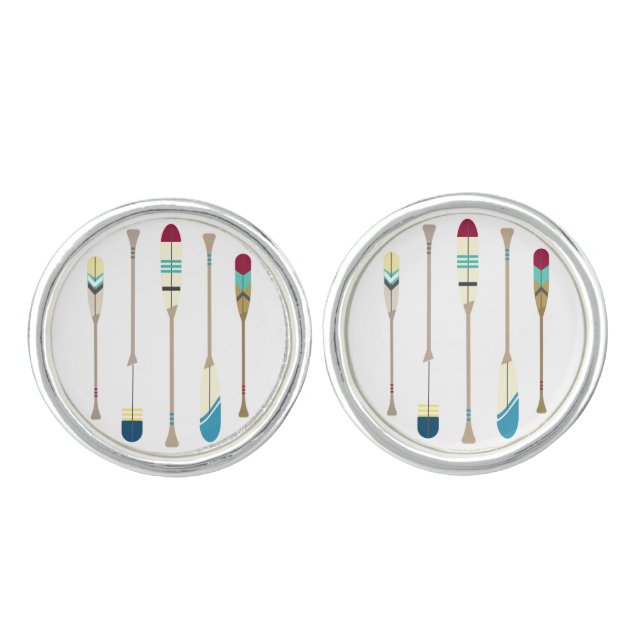 Vintage Oars Cufflinks (Front)