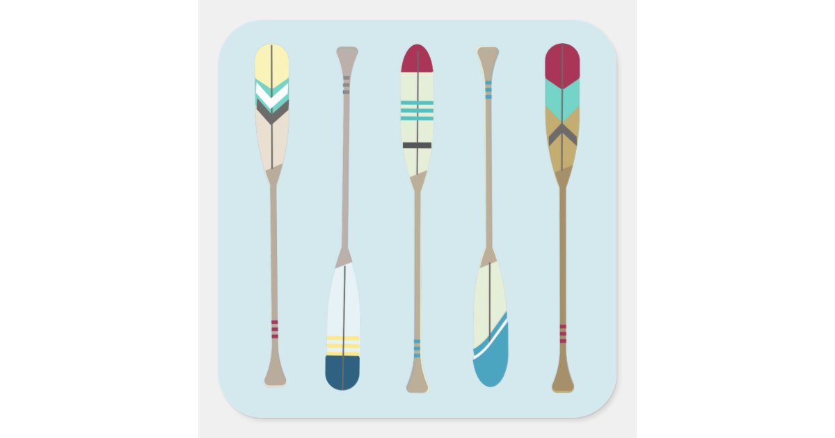 Oarc Sticker Vintage Oars Square Sticker | Zazzle