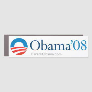 Vintage Obama 2008 Bumper Car Magnet