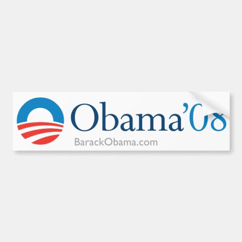 Vintage Obama 2008 Bumper Sticker