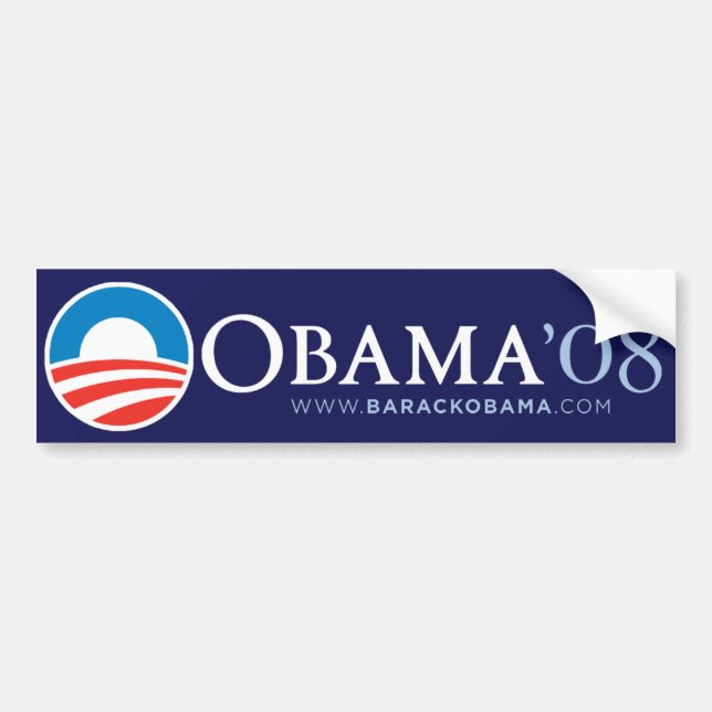 Vintage Obama 2008 Bumper Sticker (Front)