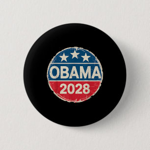 Vintage Obama 2028 Funny Political Patriotic Elect Button