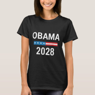 Vintage Obama 2028 Funny Political Patriotic Elect T-Shirt