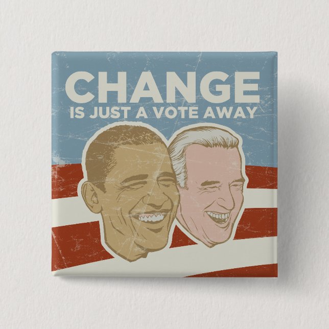 Vintage Obama Campaign Button (Front)