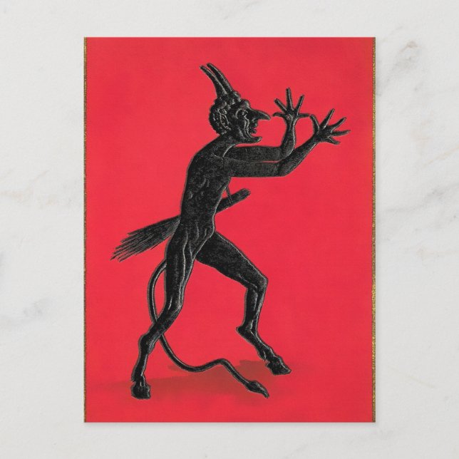 Vintage Obscene Krampus Postcard (Front)