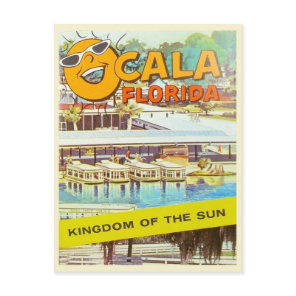Vintage Ocala, Florida Tourist Boats Postcard