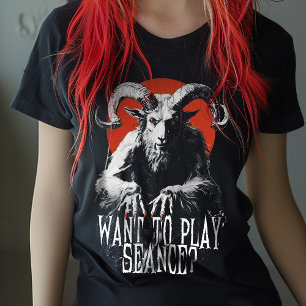 Vintage Occult Gothic Baphomet Séance Horror T-Shirt