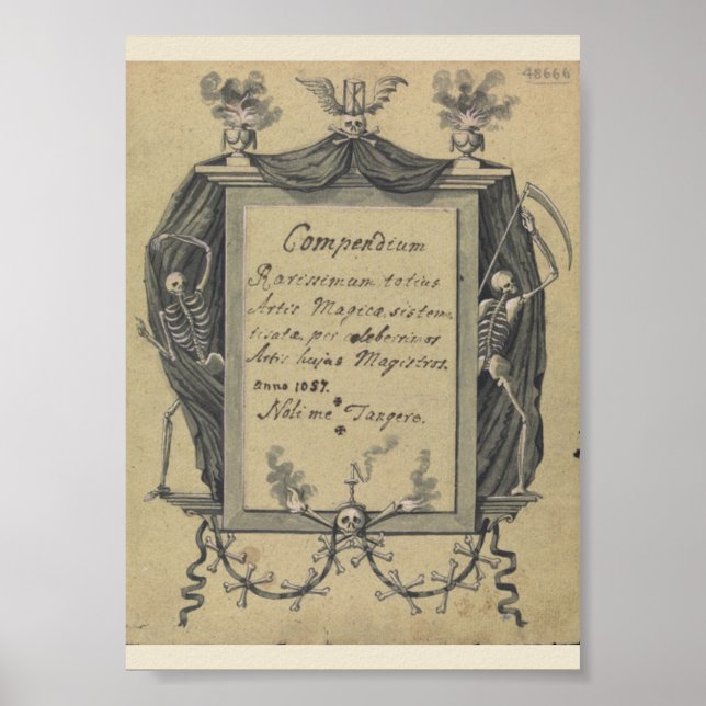 Vintage Occult Symbols Poster (Front)