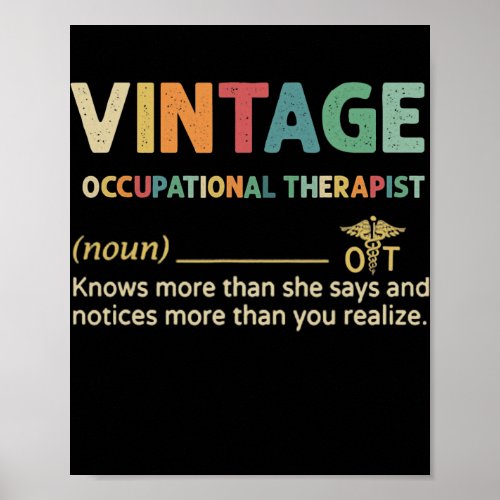 Vintage Occupational Therapist Knows More Than Poster