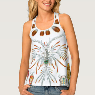 Vintage Ocean Animals, Copepoda by Ernst Haeckel Tank Top