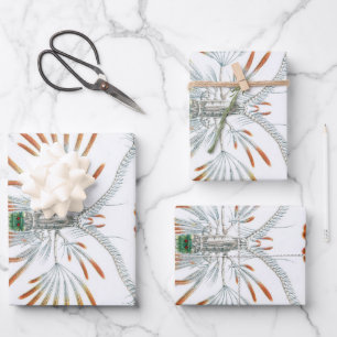 Vintage Ocean Animals, Copepoda by Ernst Haeckel Wrapping Paper Sheets