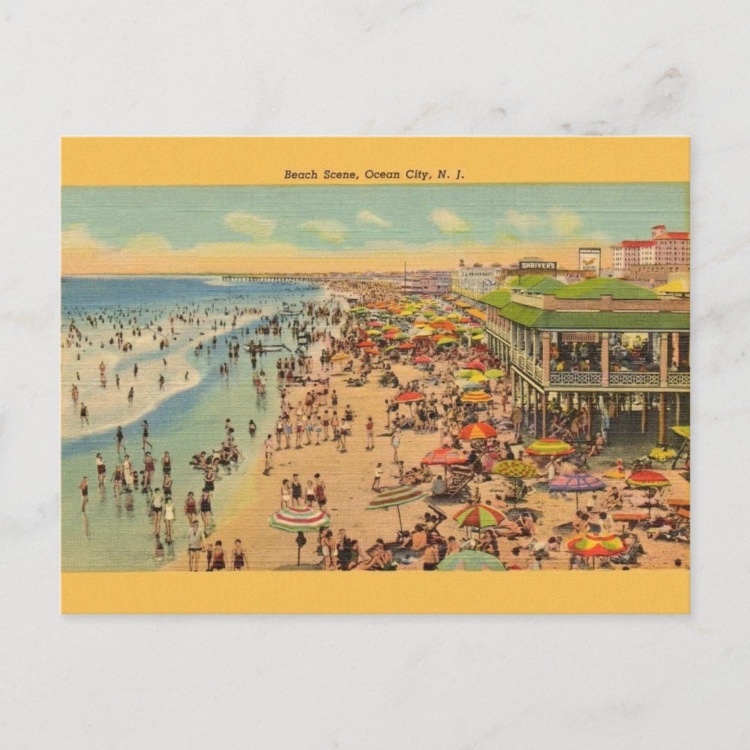 Vintage Ocean City New Jersey Postcard | Zazzle