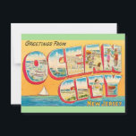 Vintage Ocean City NJ Greetings  Postcard<br><div class="desc">Wonderful vintage postcard greeting from Ocean City,  New Jersey repurposed!</div>