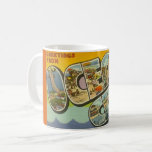 Vintage Ocean City NJ Mug<br><div class="desc">A  vintage postcard greeting from Ocean City,  New Jersey.  If you prefer a different color background on the mug it's easy to change it!</div>