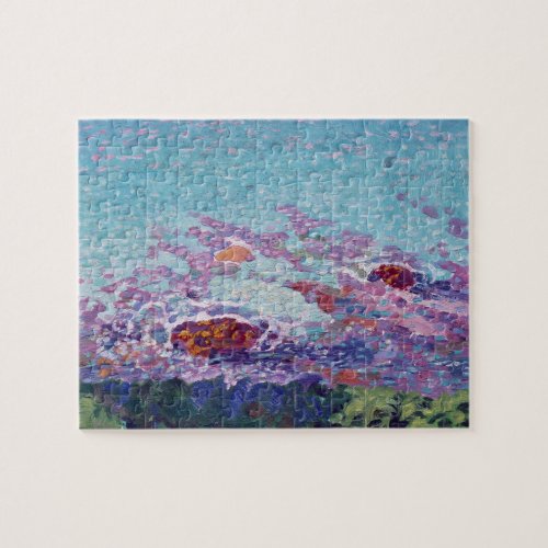 Vintage Ocean Coast Painting by Maurice Denis Jigsaw Puzzle