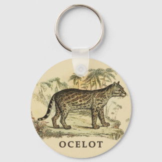 Vintage Ocelot Keychain