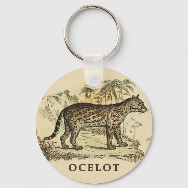 Vintage Ocelot Keychain (Front)