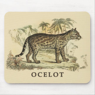 Vintage Ocelot Mouse Pad