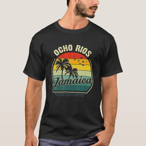 Vintage Ocho Rios Beach Jamaica Summer Vacation Su T_Shirt