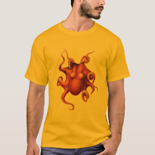 vintage octopi sea squid steampunk octopus T-Shirt