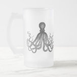 Vintage Octopus 16oz Frosted Glass Beer Mug at Zazzle