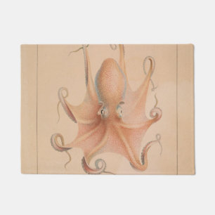 Vintage Octopus 1851 Eledon Aldrovandi Doormat