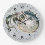 Vintage Octopus Argonaut, Marine Life Animals Large Clock