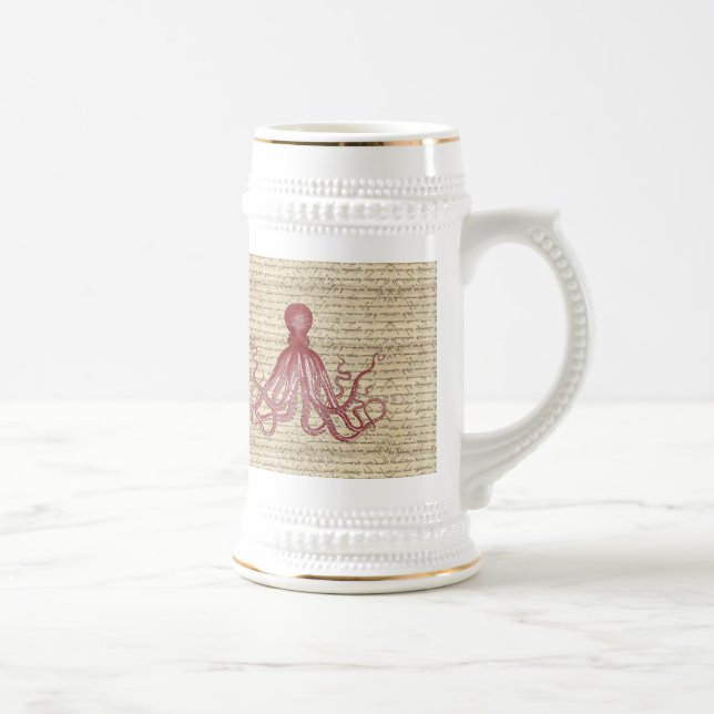 Vintage octopus beer stein (Right)