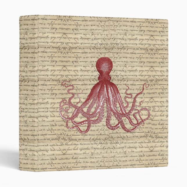 Vintage octopus binder (Front/Spine)
