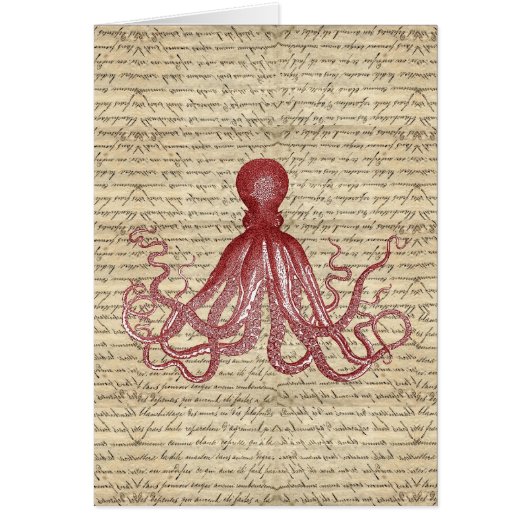 Vintage octopus cards (Front)