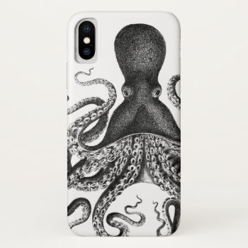  || Vintage Octopus ||  Iphone X Case by WaywardMuse at Zazzle