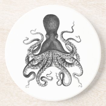 Vintage Octopus Coaster by WaywardMuse at Zazzle