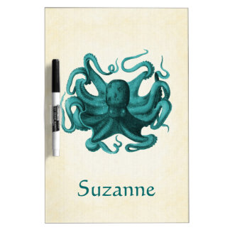 Vintage Octopus Dry-Erase Board