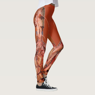 Vintage Octopus - Fire Colors Leggings