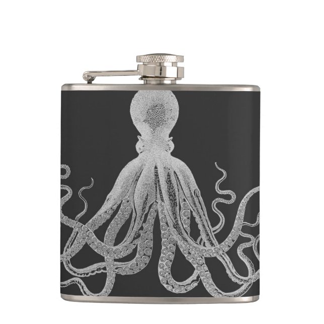 Vintage Octopus Flask (Front)