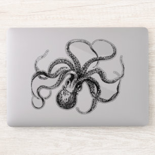 Vintage Octopus Illustration Sticker