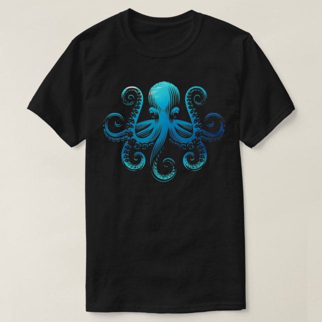 Vintage Octopus Kraken  T-Shirt (Design Front)