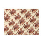 Vintage Octopus Macropus, Marine Aquatic Animals Doormat