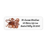 Vintage Octopus Macropus, Marine Aquatic Animals Label