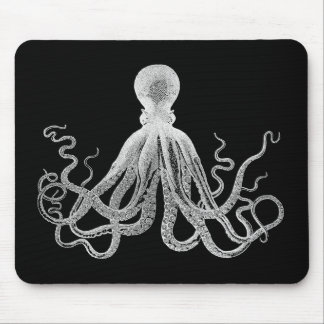 Vintage Octopus Mouse Pad