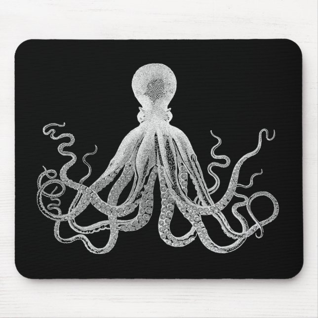 Vintage Octopus Mouse Pad (Front)