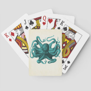 Vintage Octopus Poker Cards