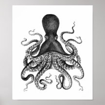 Featured image of post Octopus Art Black And White - Clipart of a black and white retro woodcut cthulhu octopus.
