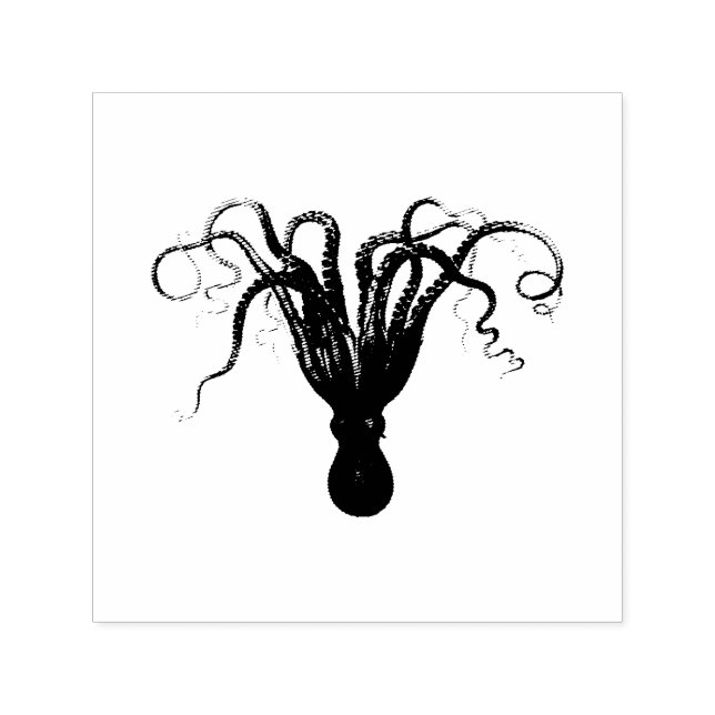 VINTAGE OCTOPUS RUBBER STAMP (Design)