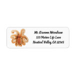 Vintage Octopus Salutii, Marine Aquatic Animals Label